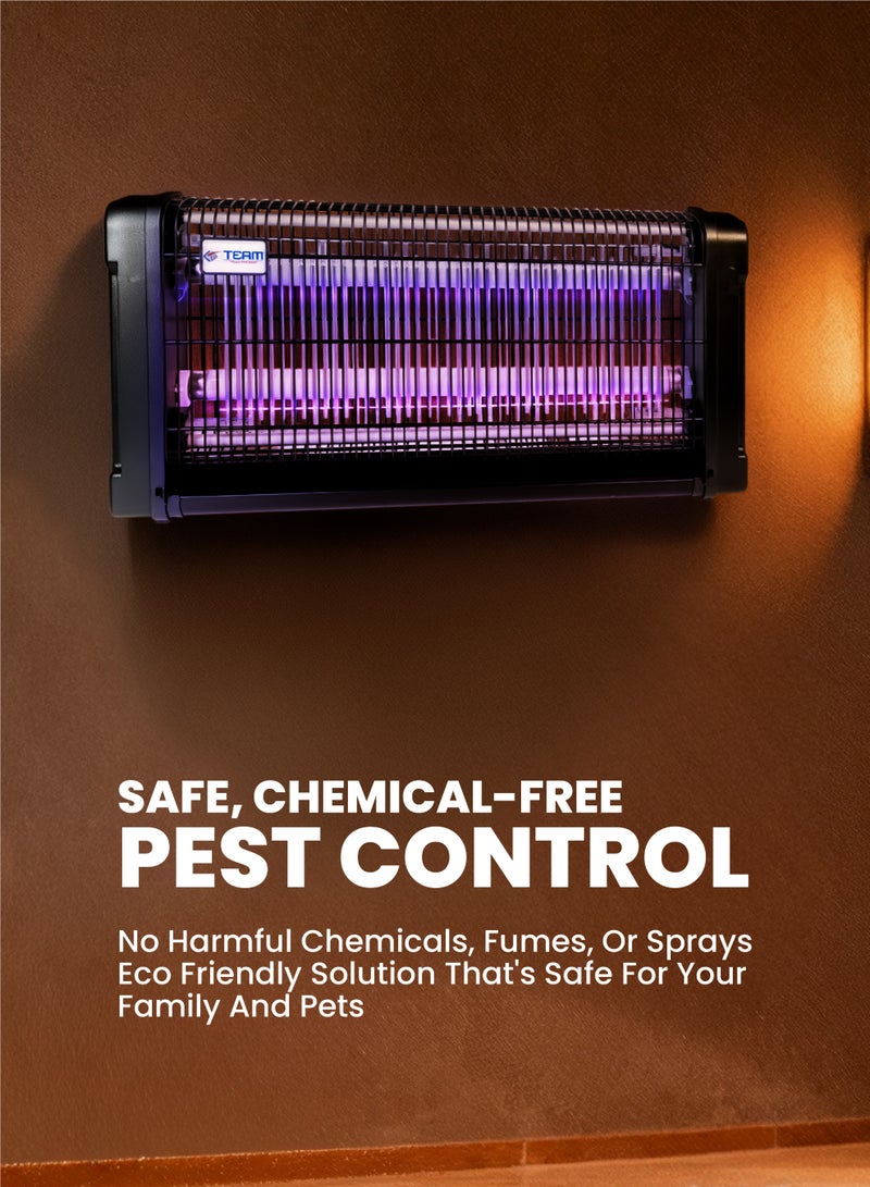 TEAM Electric Insect Killer 4000V | High Voltage Mosquito, Fly & Bug Zapper | UV Light Insect Trap for Home, Office, Restaurant | Safe, Eco-Friendly &  Chemical-Free Pest Control - Image 3